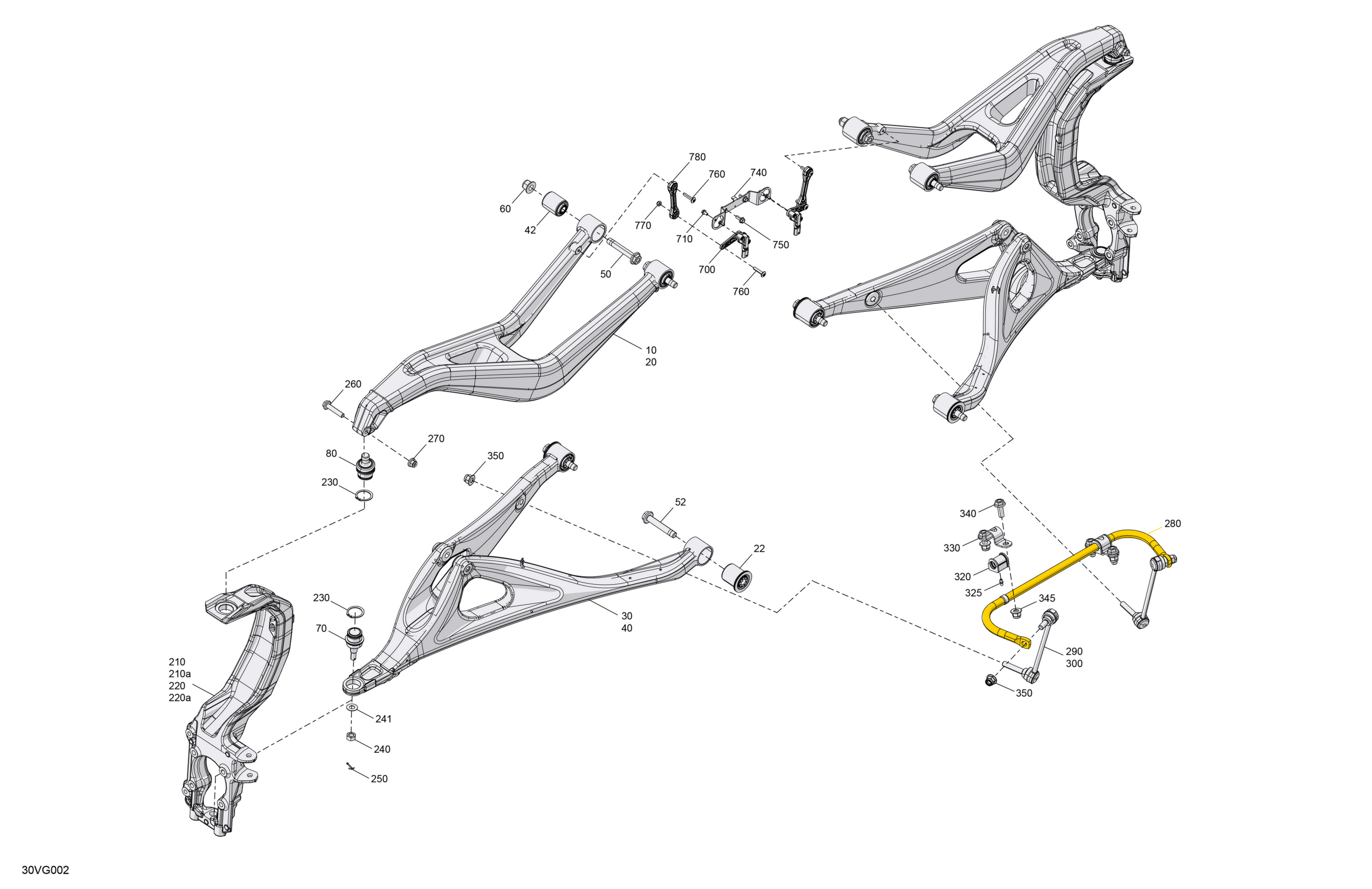 Схема узла: Suspension - Front Components