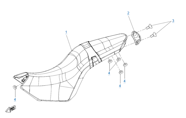 Схема узла: СИДЕНЬЕ В СБОРЕ