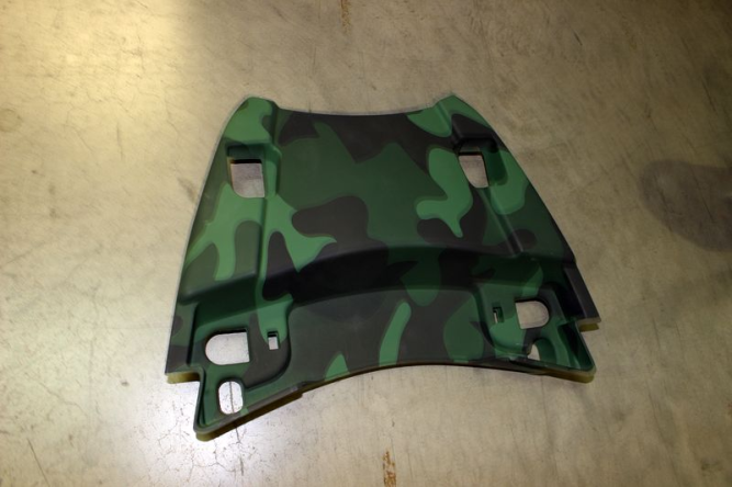 облицовка верхняя, задняя (зеленый камуфляж)
