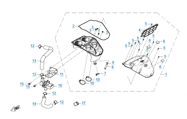 ВОЗДУШНЫЙ ФИЛЬТР В СБОРЕ