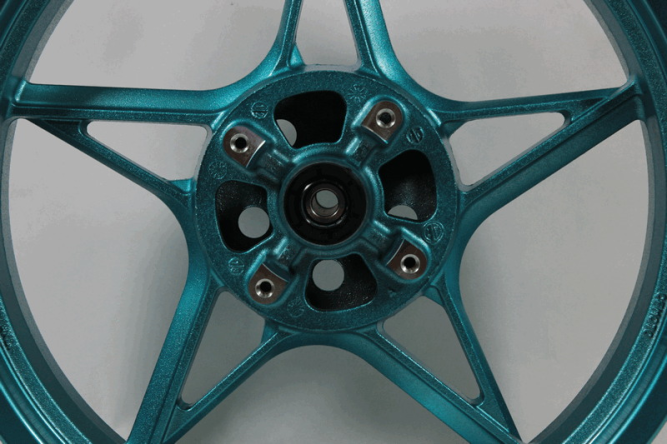 диск колесный задний 17х4.0МТ (CORAL BLUE)