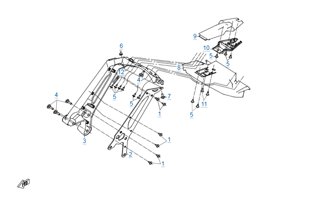 Схема узла: ПЛАСТИКОВЫЕ ДЕТАЛИ 6