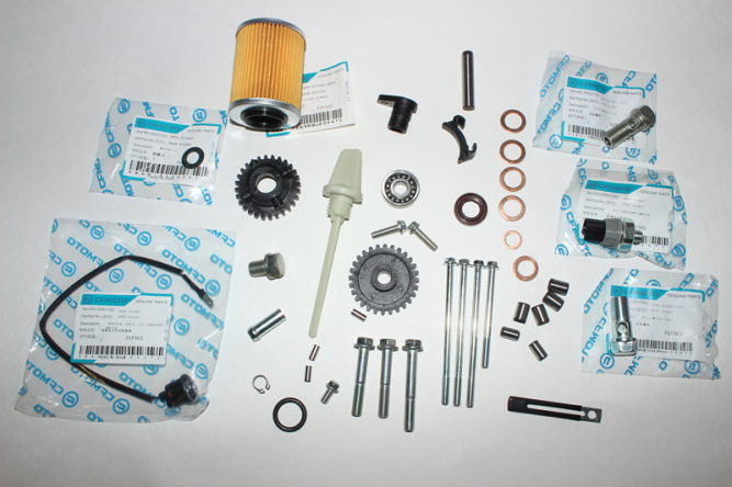 картер, левая половина в сборе