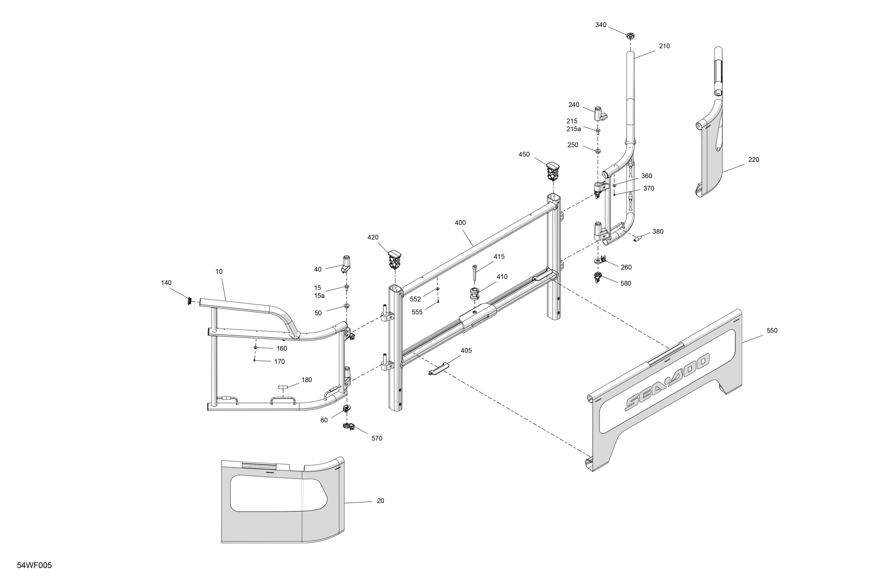 GUARD RAILS - Rear