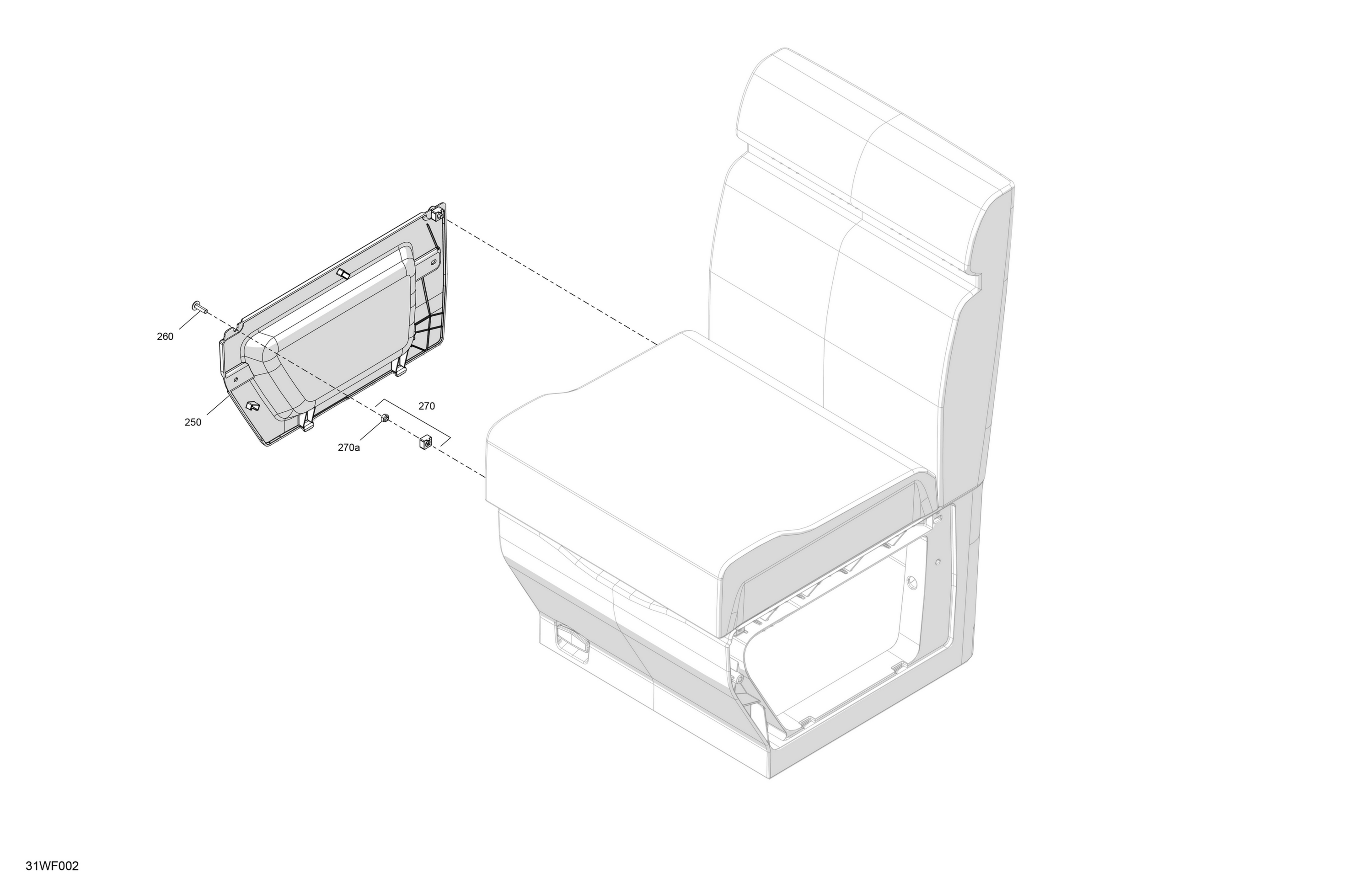 FURNITURE - Seat Side Panel (RH)