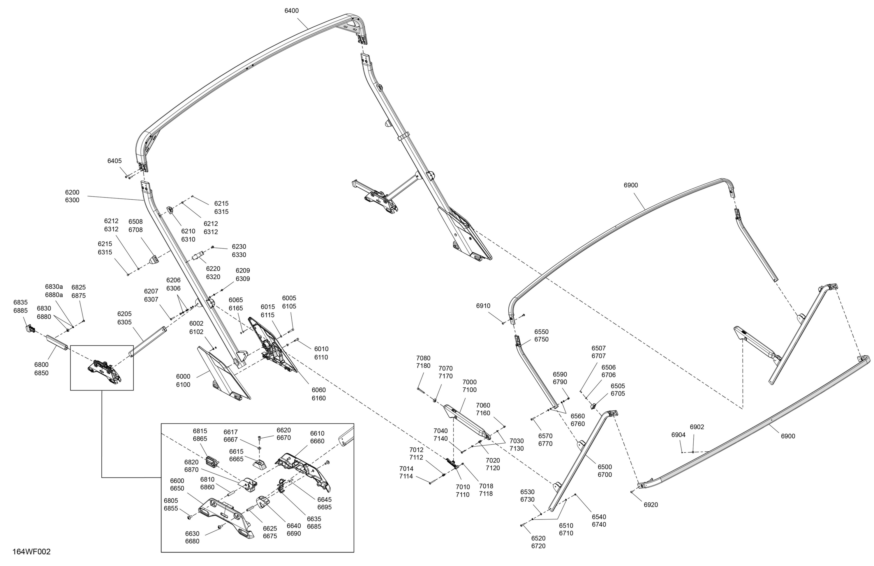 CANVAS - Bimini Top Rear Section