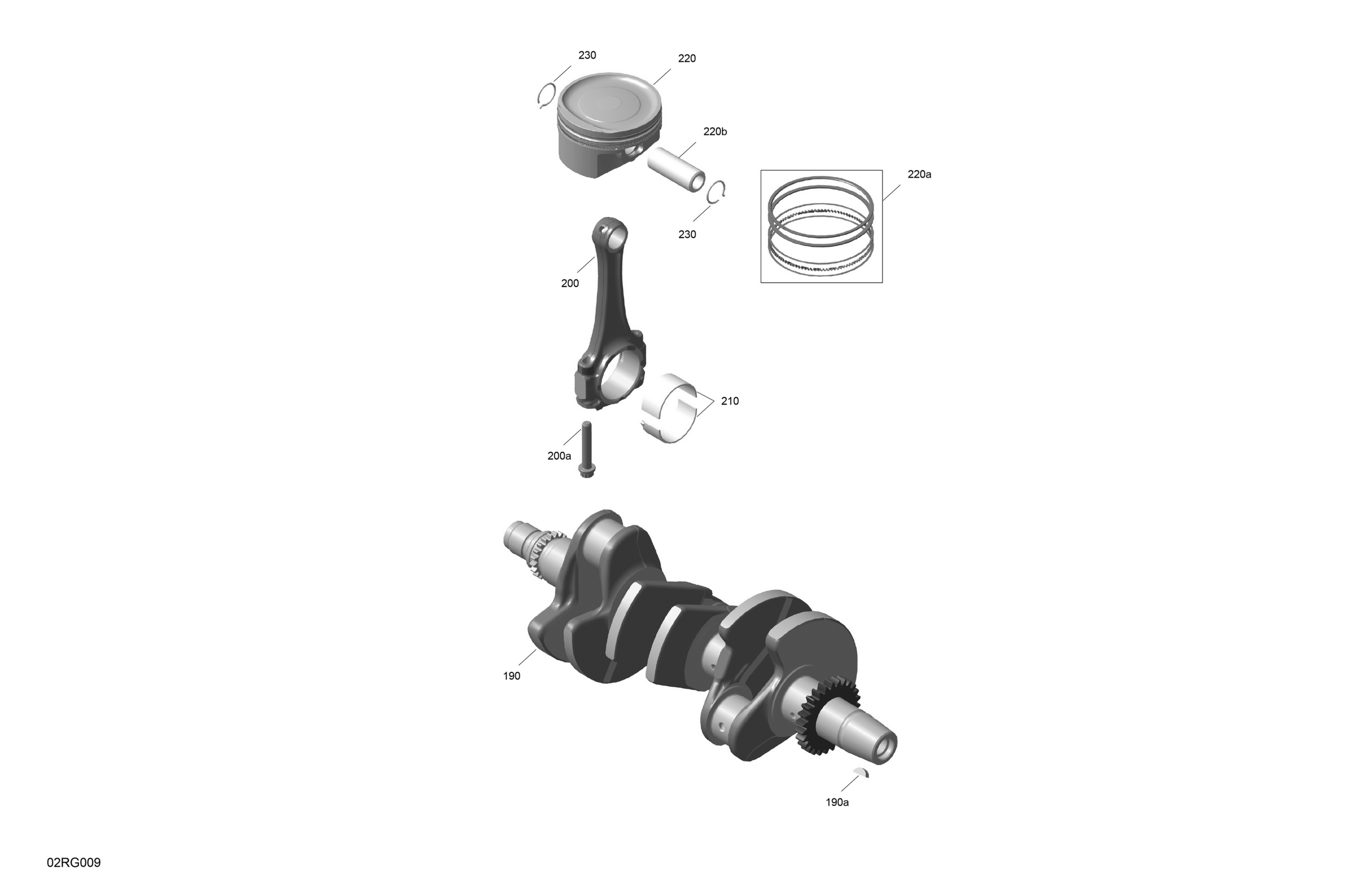 ROTAX - Crankshaft and Pistons
