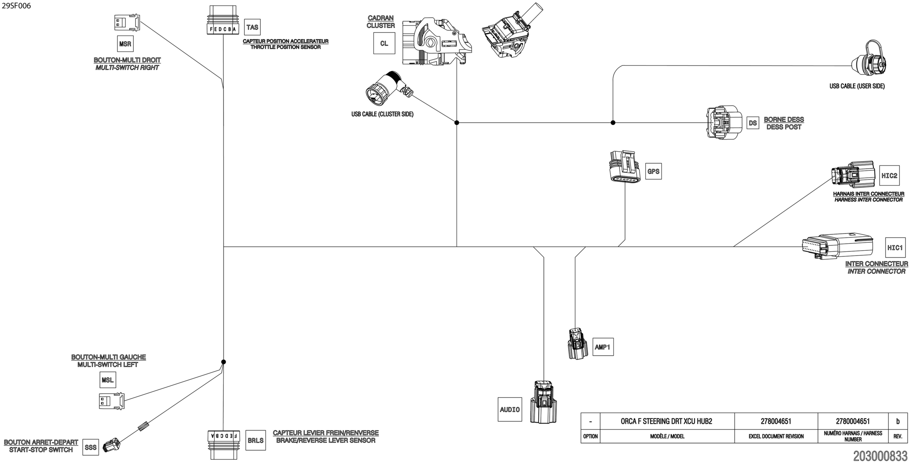 Electric - Steering Wiring Harness - 278004651