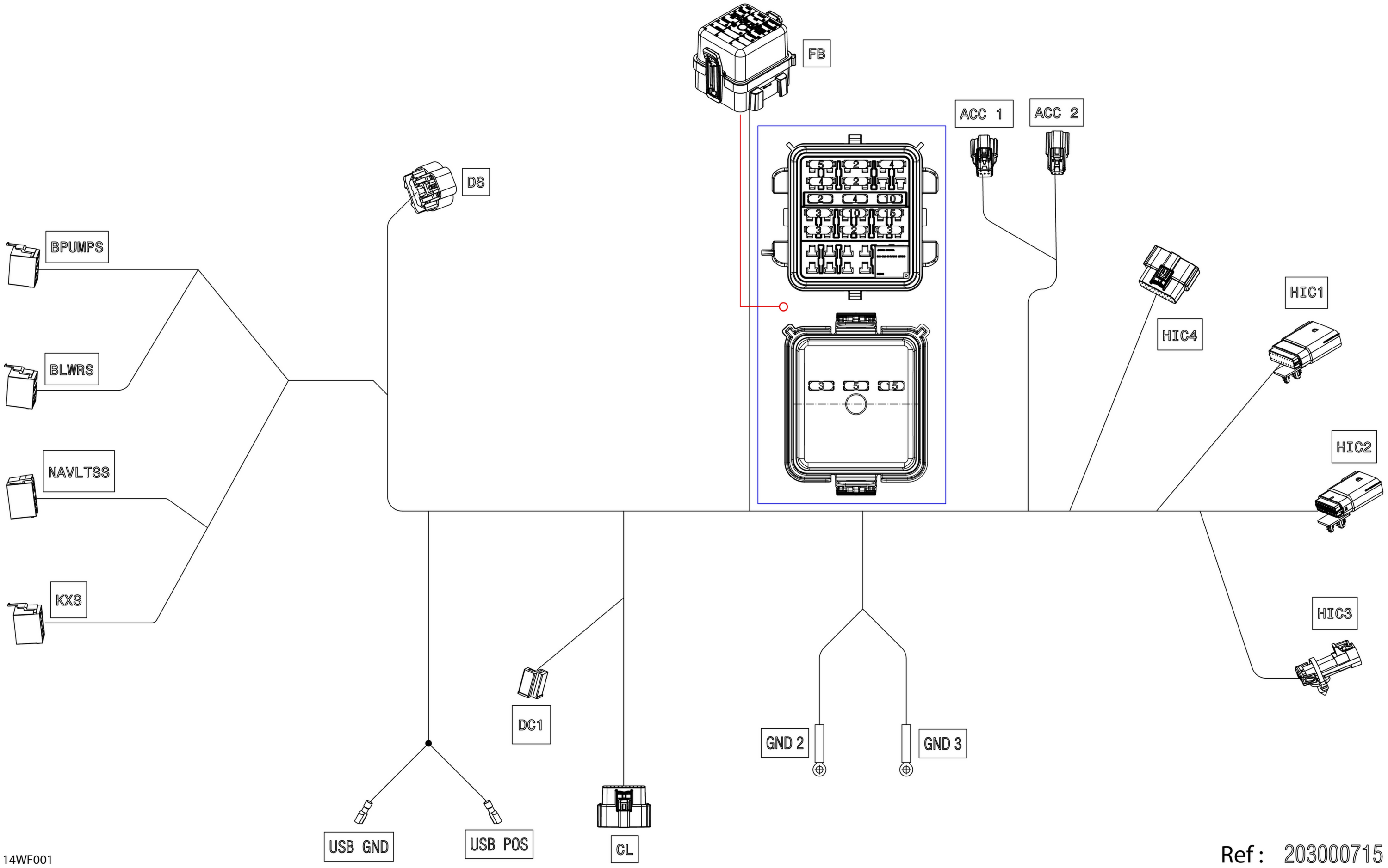 ELECTRIC - Console Wiring Harness - 278004135