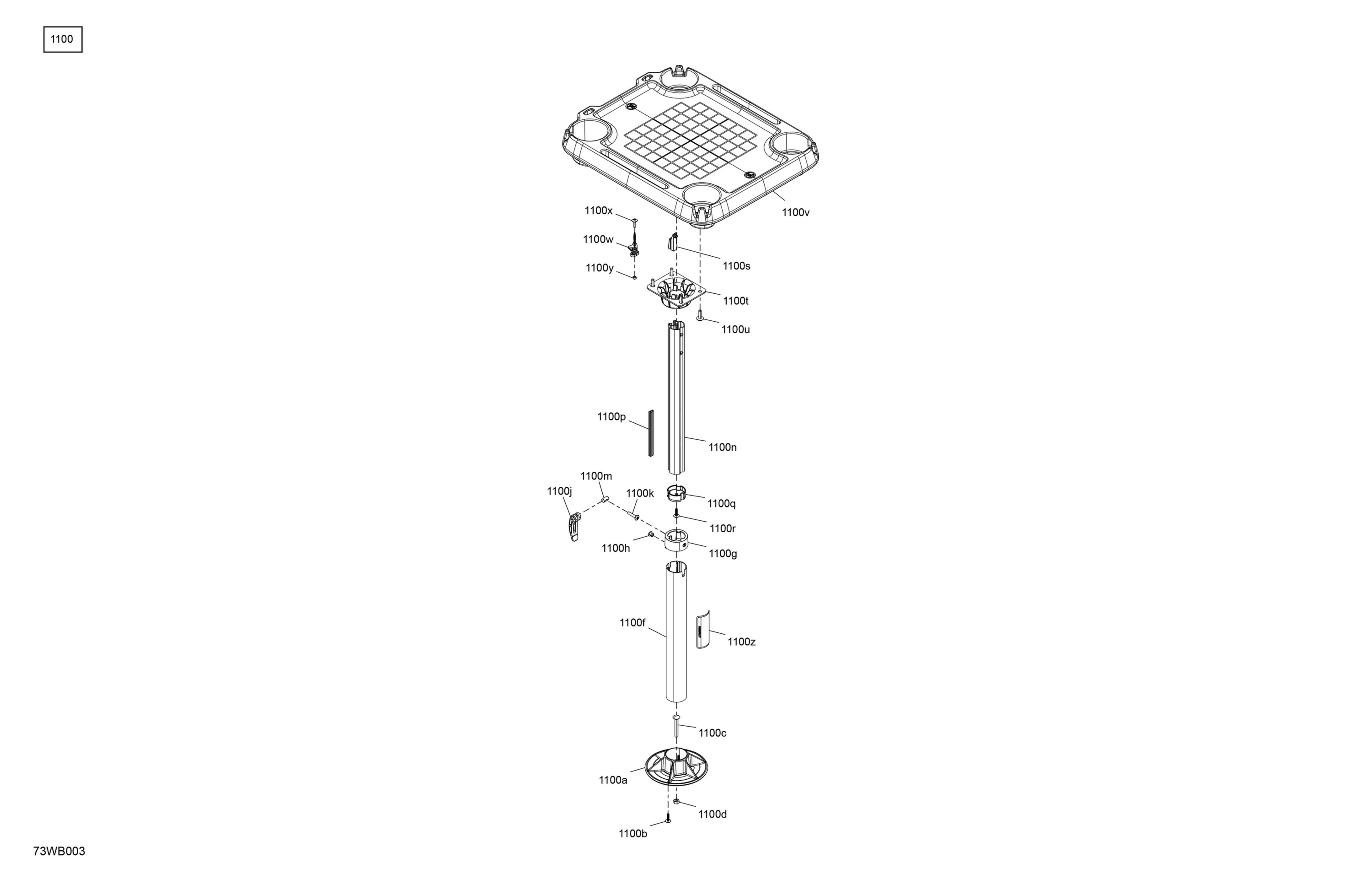 Схема узла: FURNITURE - Adjustable Table
