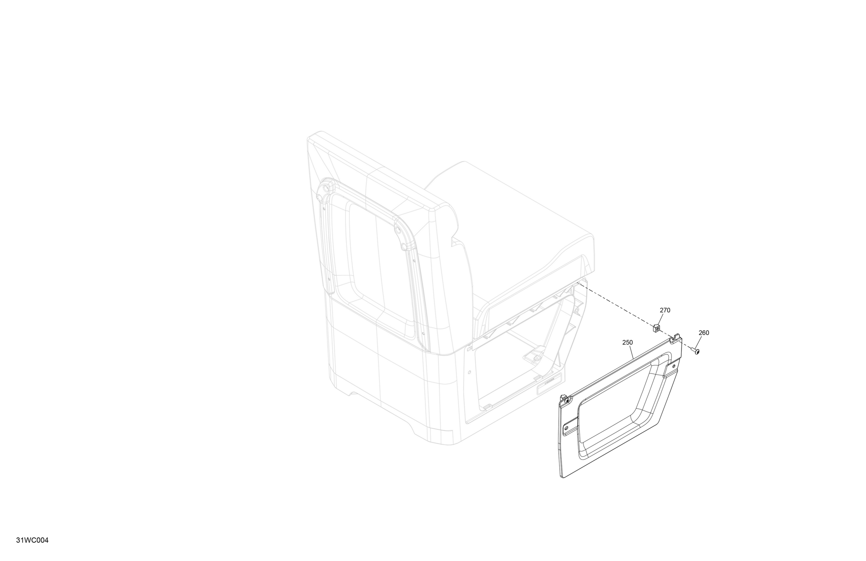 FURNITURE - Seat Side Panel (RH)