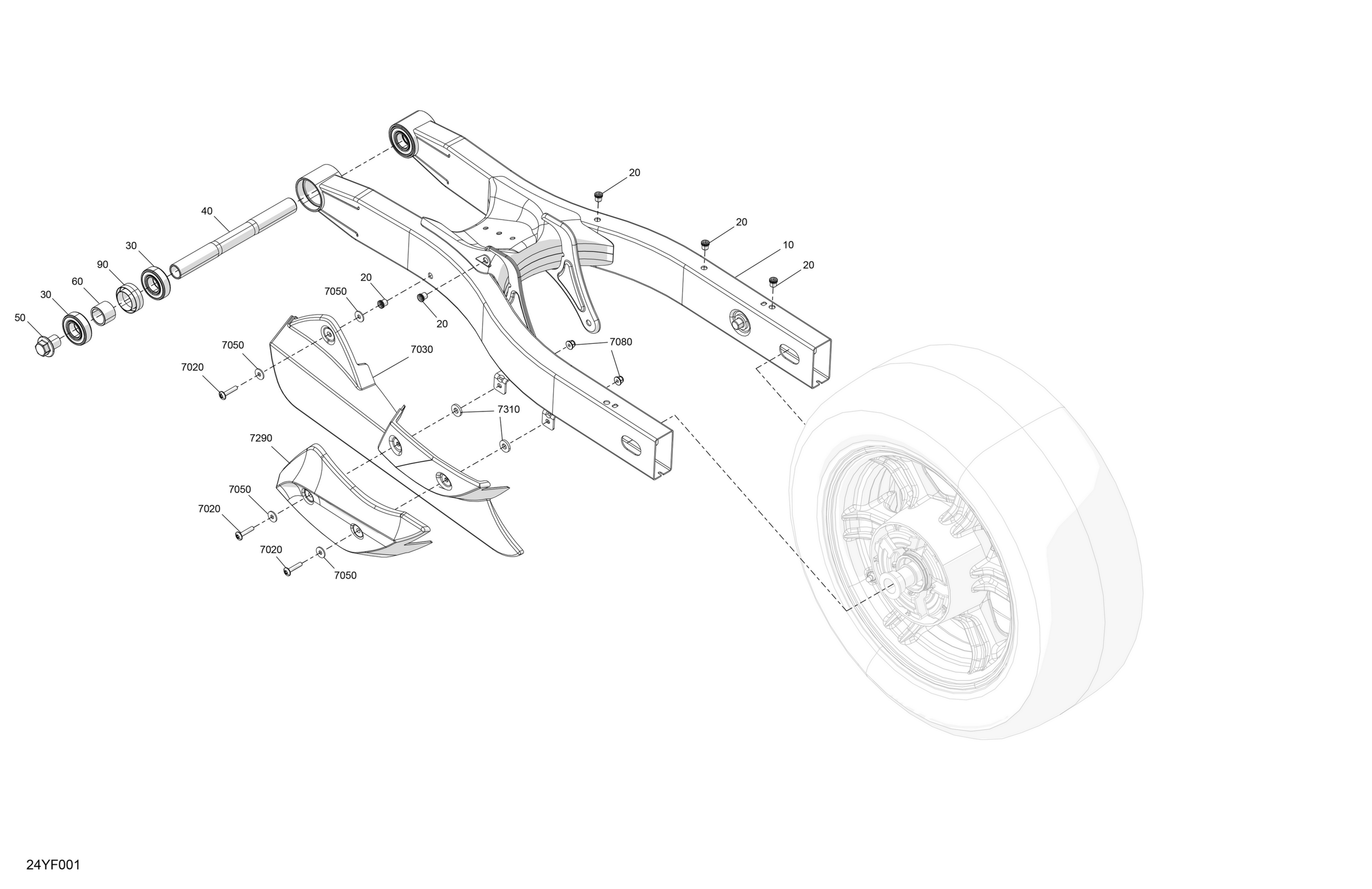 Схема узла: Suspension - Rear