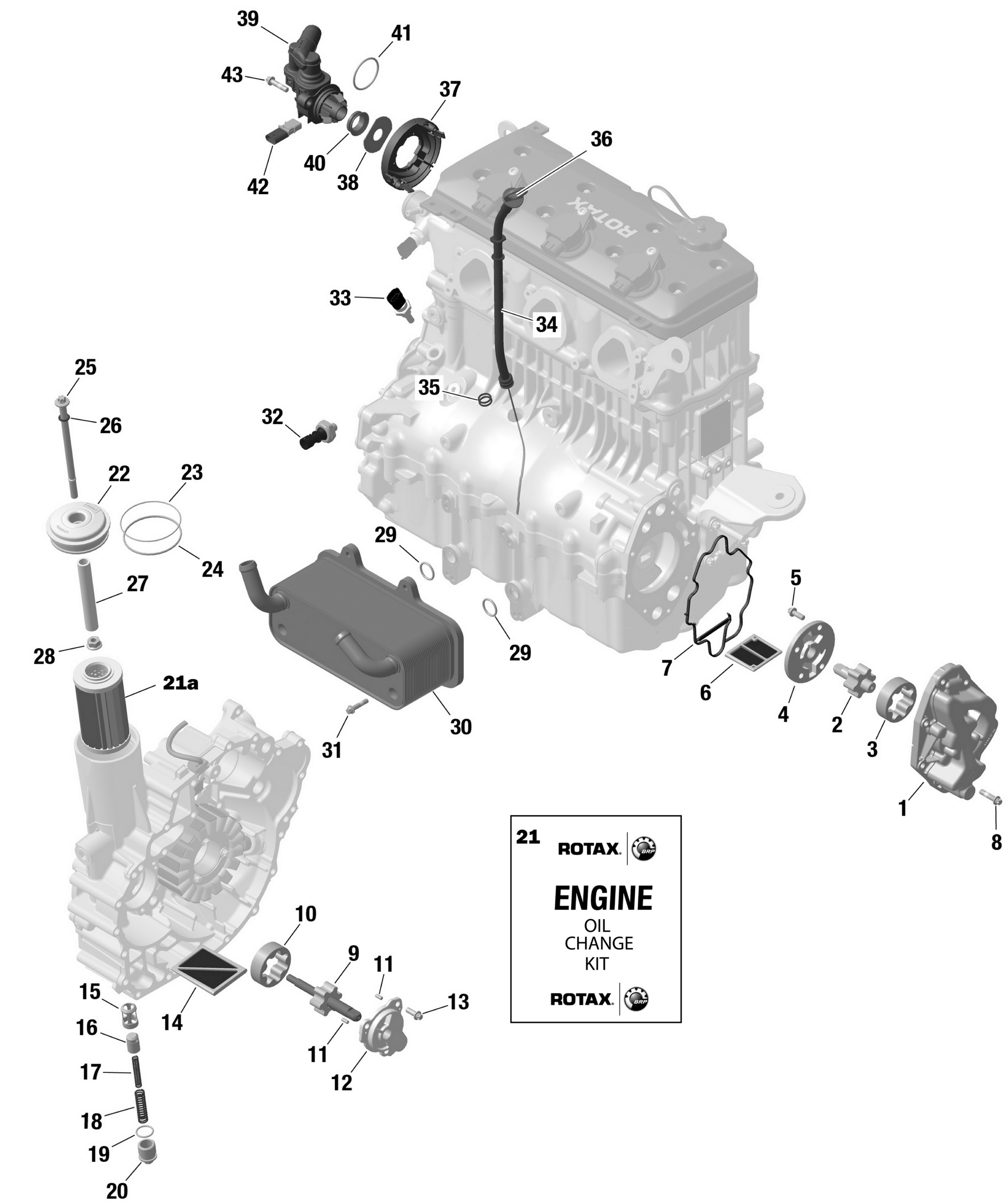Схема узла: ROTAX - Engine Lubrication