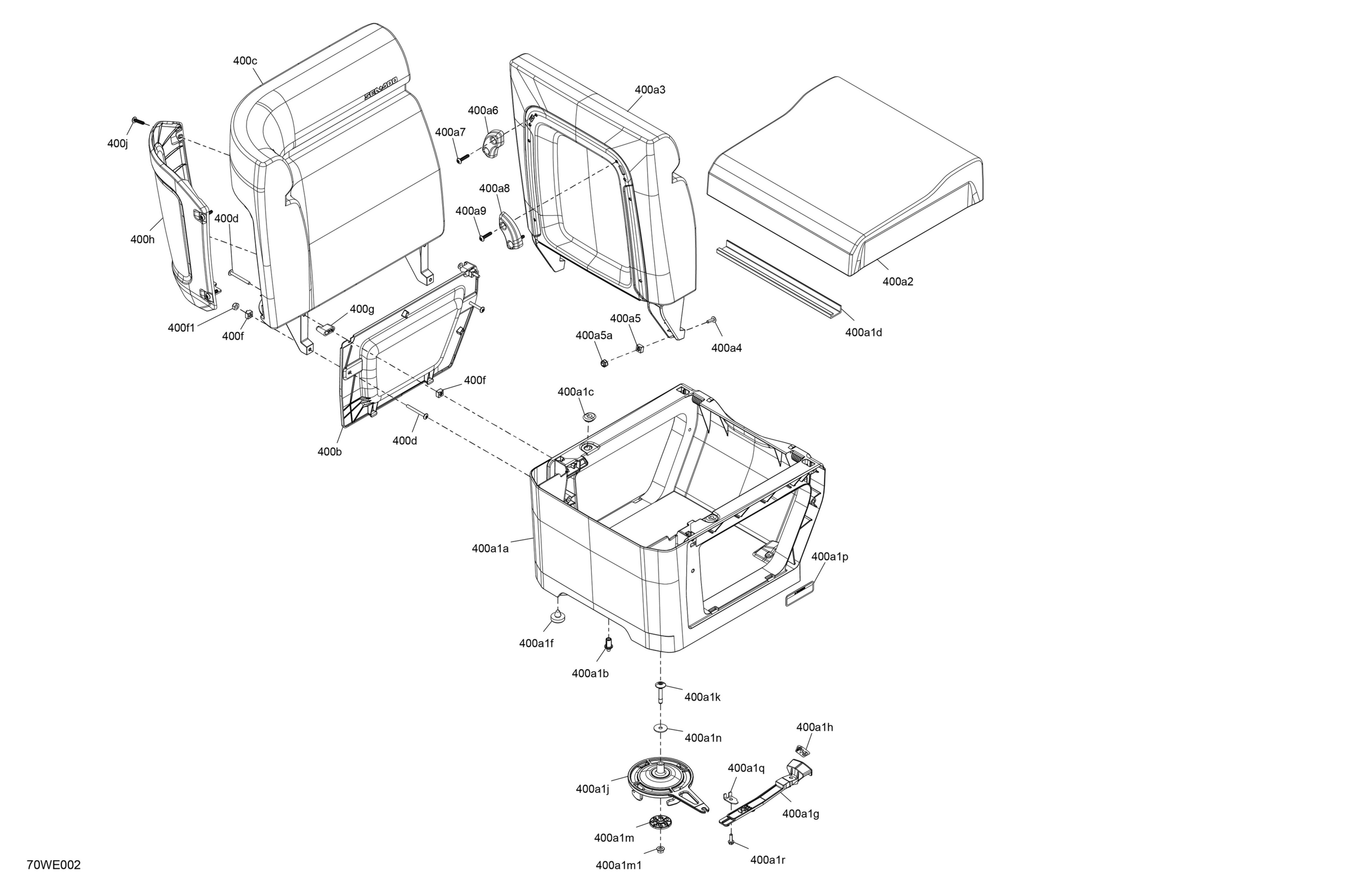 FURNITURE - Corner Seat Backrest (LH)