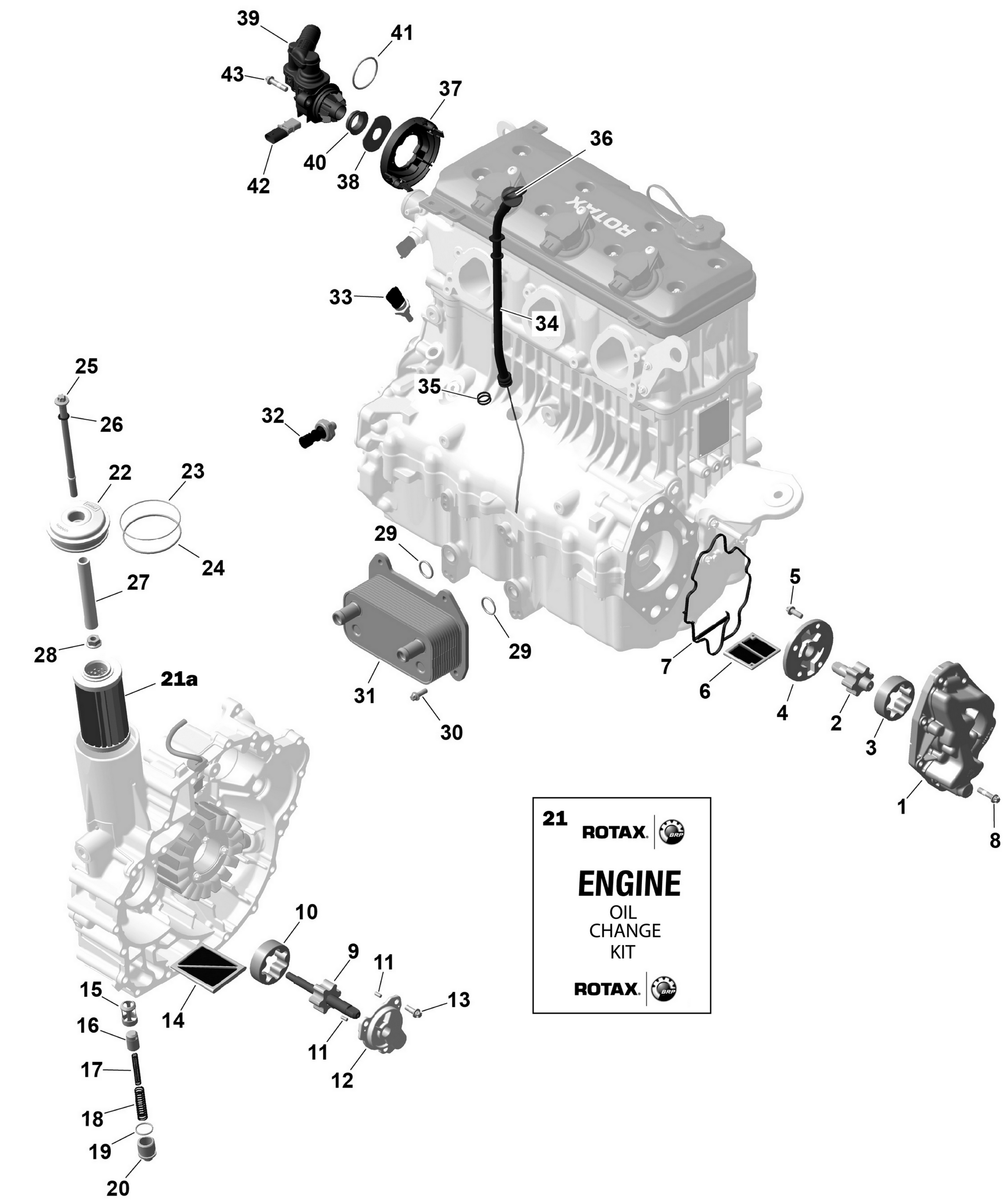 Схема узла: ROTAX - Engine Lubrication