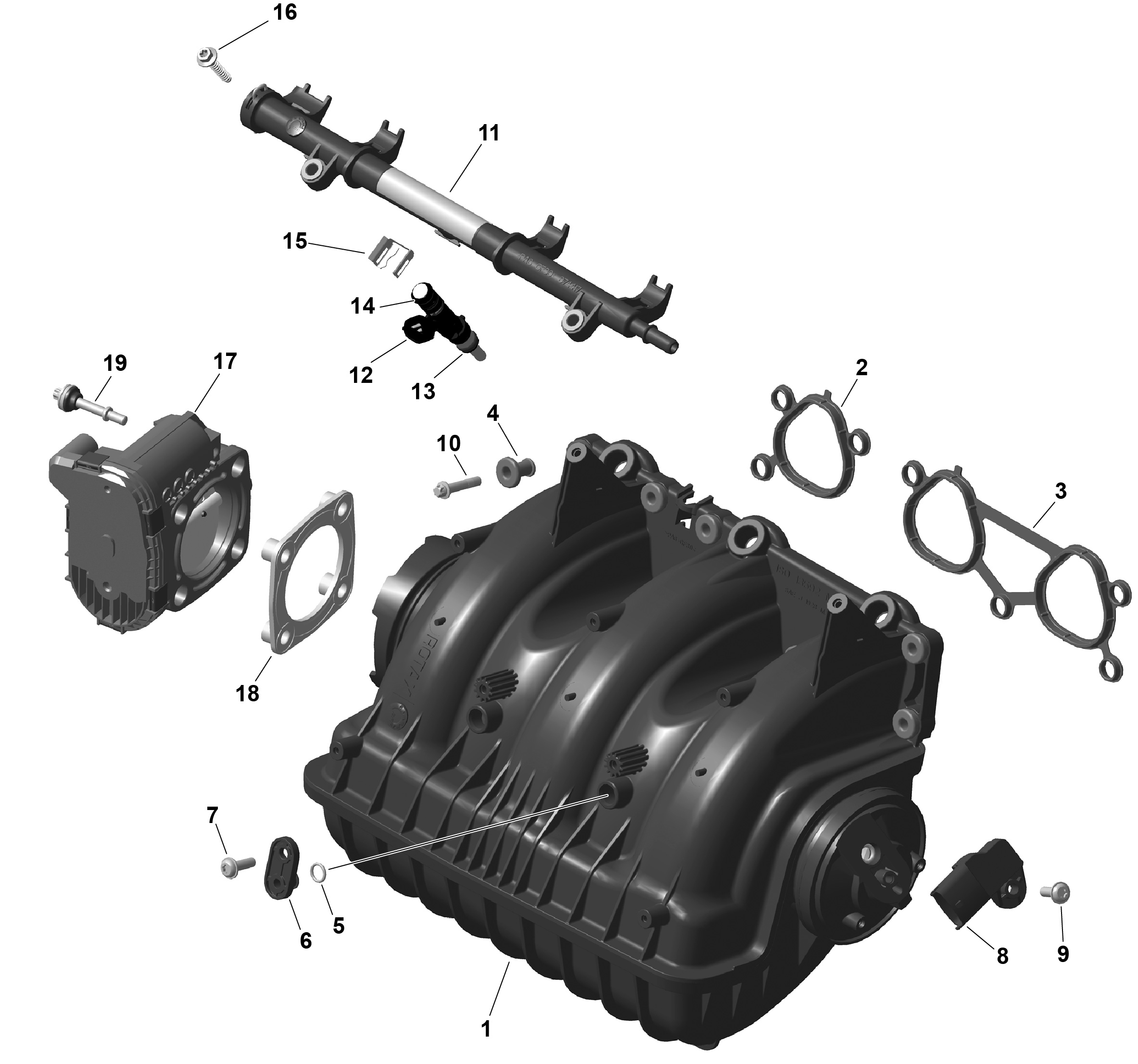 ROTAX - Air Intake Manifold And Throttle Body