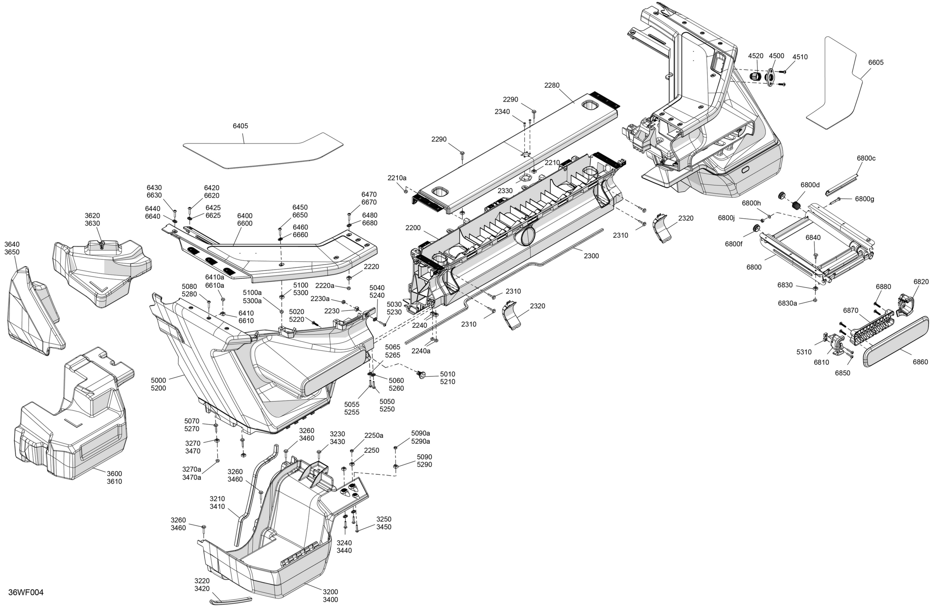 HULL - Rear Deflector Float and Rear Bumper