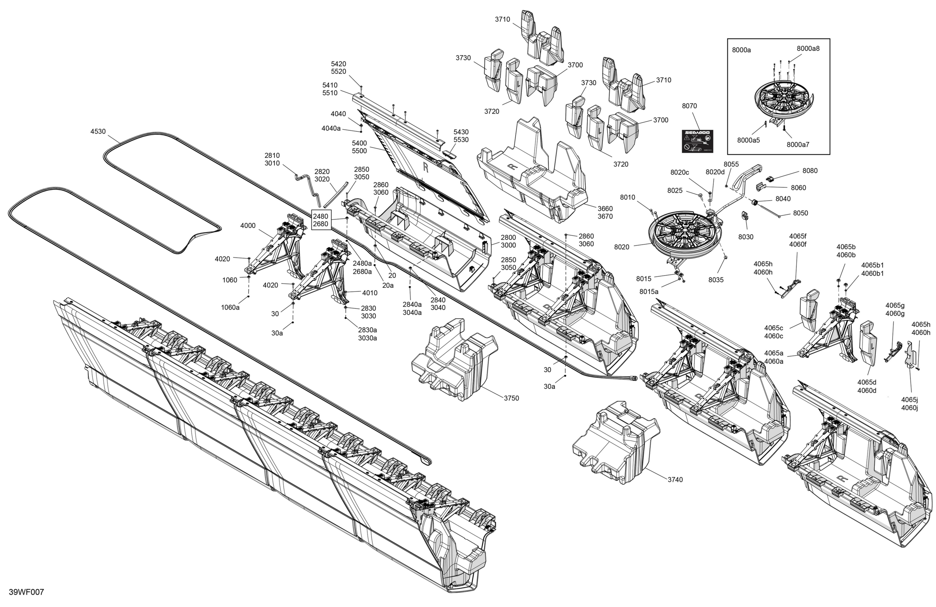 Схема узла: HULL - Central Float Deflector