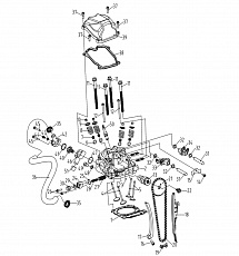 E01. First cylinder head assy